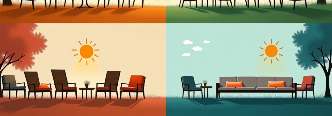Muebles plegables para jardín