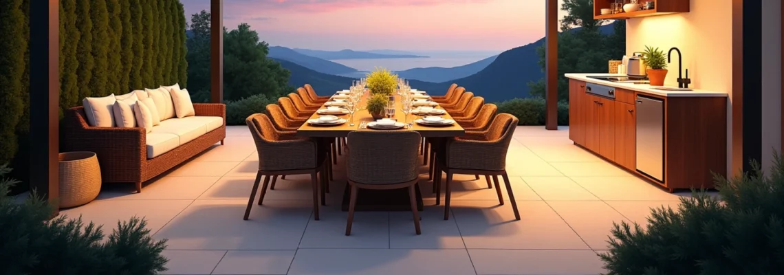 zona de comedor exterior perfecta