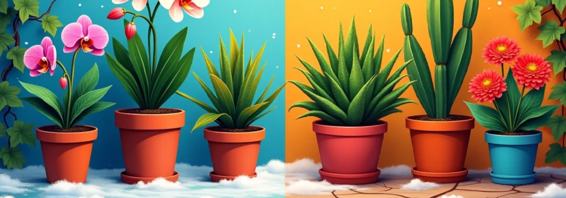 plantas en macetas